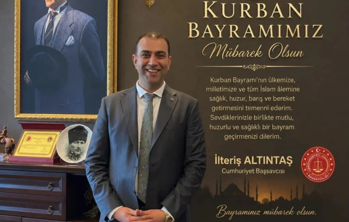 Ceyhan Cumhuriyet Başsavcısı İlteriş Altıntaş, Kurban Bayramı dolayısıyla yayımladığı mesajında, “Birlik ve kardeşliğimiz daim olsun” ifadelerine yer verdi.