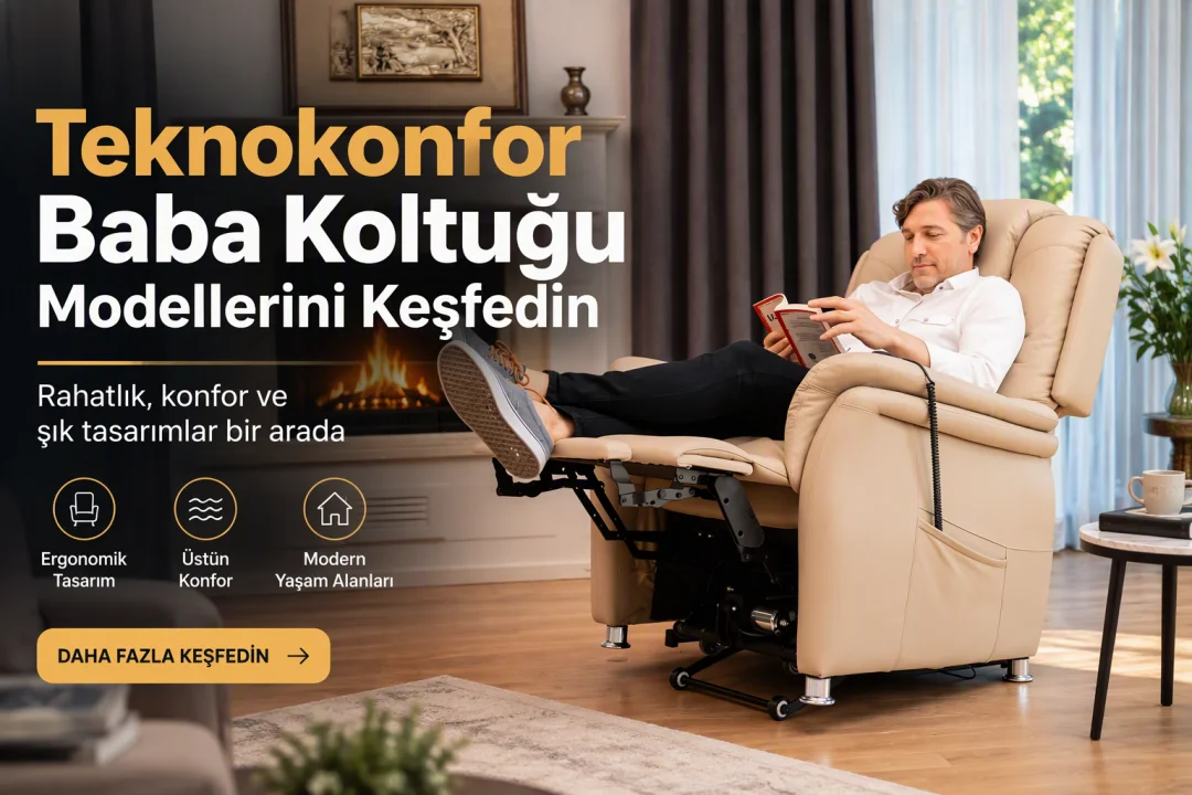 Baba koltuğu modelleri ile yaşam alanlarınıza konfor ve şıklık katın - Teknokonfor