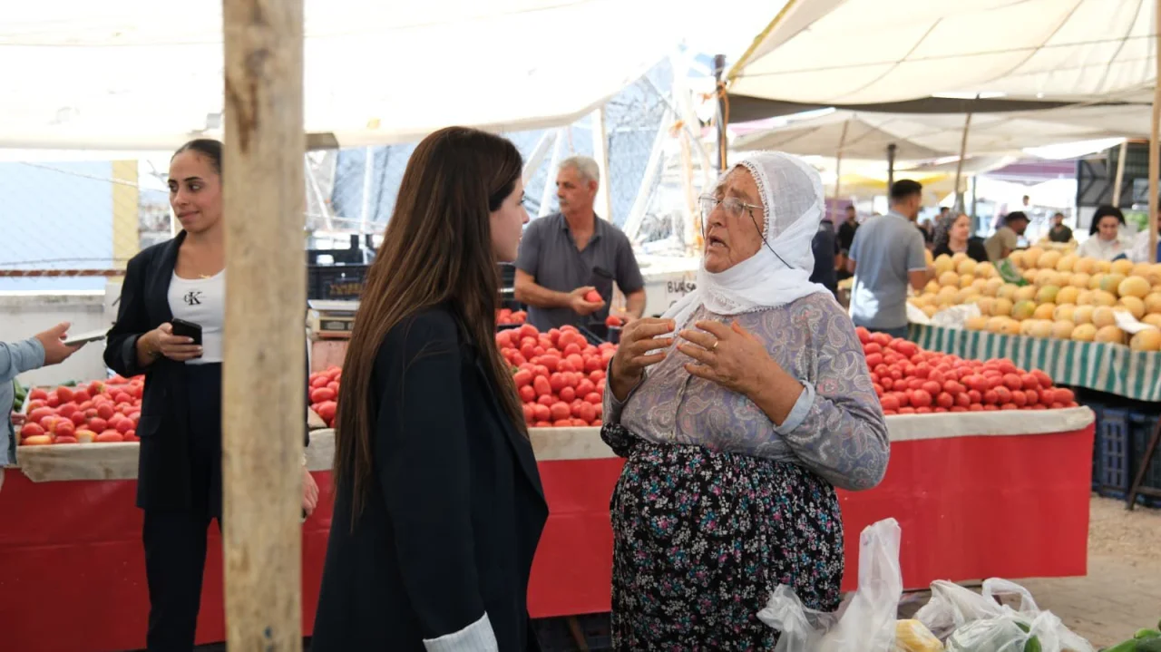 -Başkan Vekili Sevil Aydar Yıldız'dan Pazar Esnafına Ziyaret 