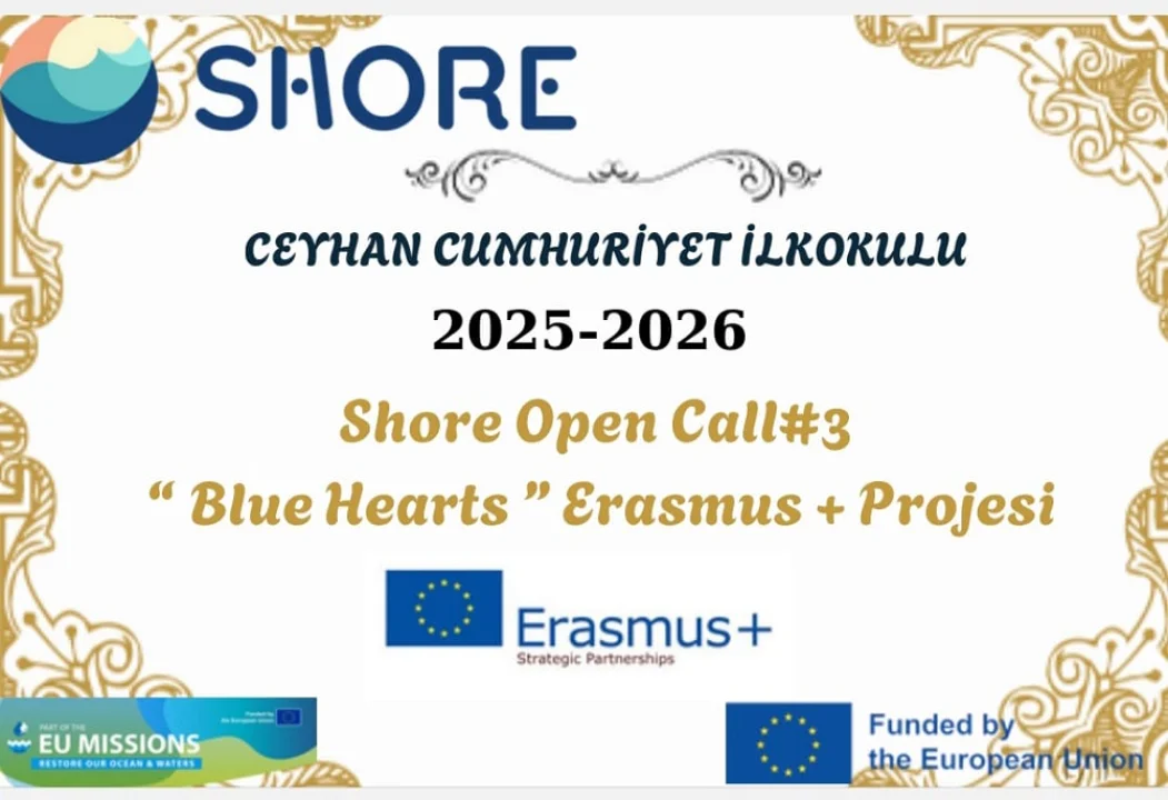 Cumhuriyet İlkokulu’nun “Blue Hearts” Projesi Avrupa’dan Destek Aldı