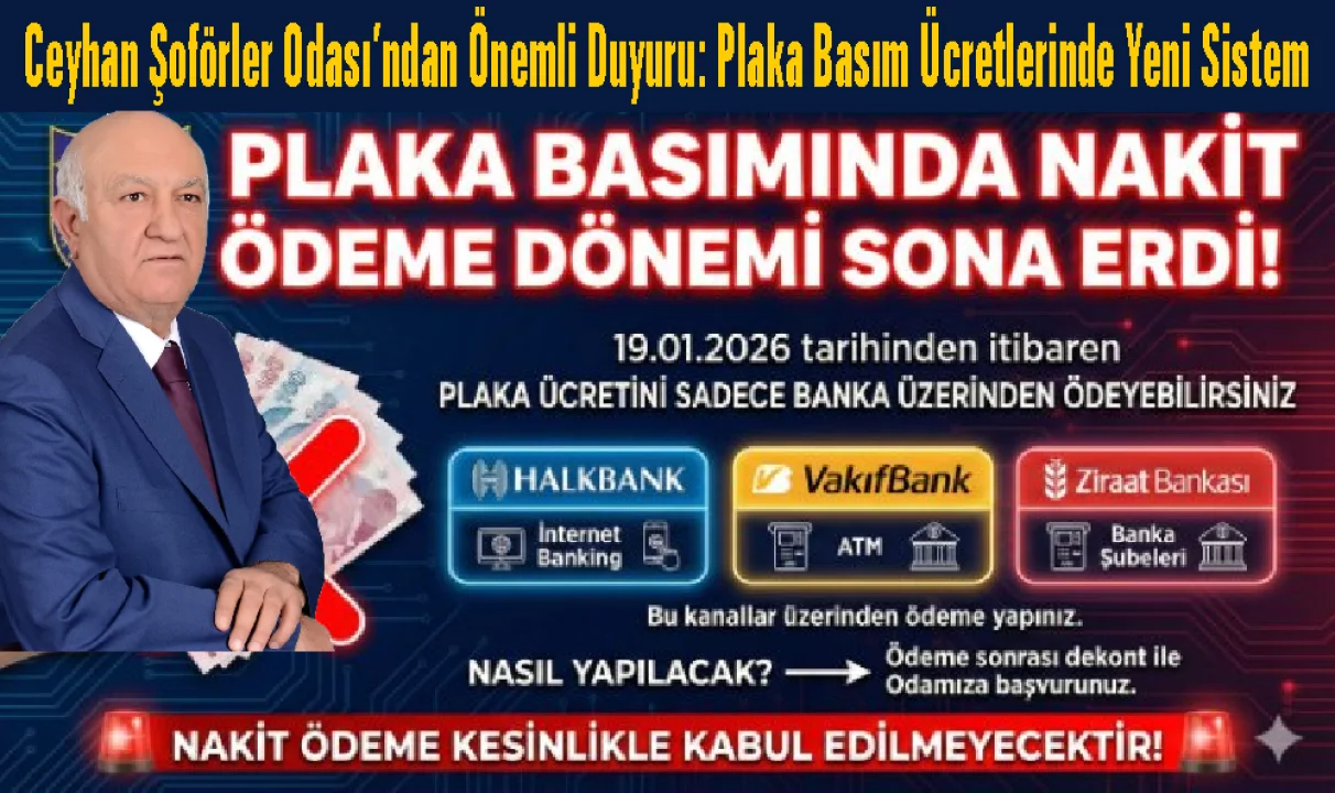 Plaka Basımında Nakit Ödeme Kalktı: Yeni Uygulama Başladı