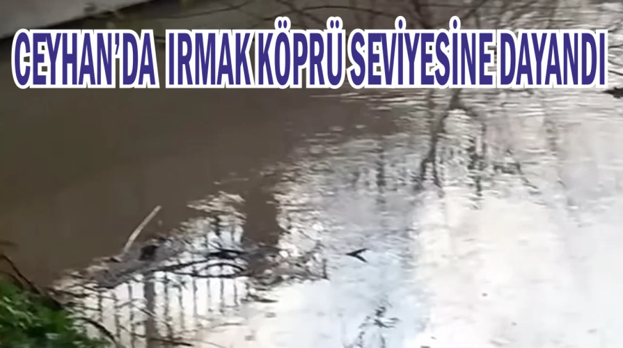 Ceyhan’da Fırtına ve Sağanak Alarmı: Irmak Seviyesi Köprüye Dayandı