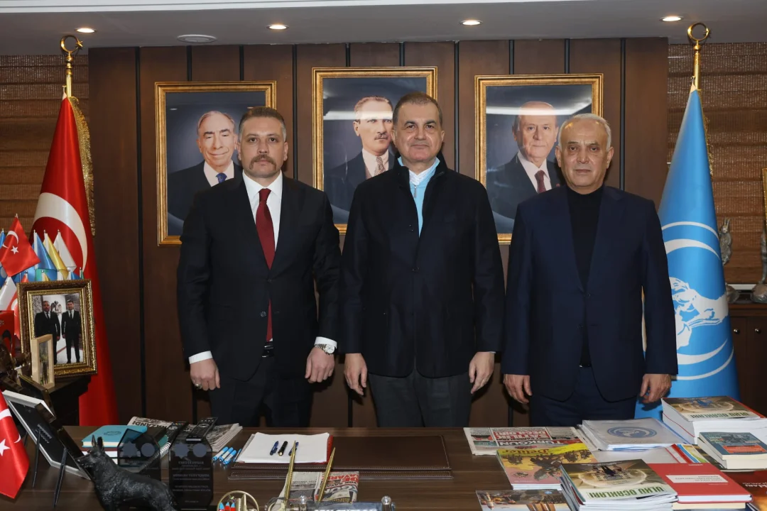 MHP İl Başkanı Yusuf Kanlı ve Ömer Çelik Ülkü Ocakları Adana İl Başkanlığı’nda!